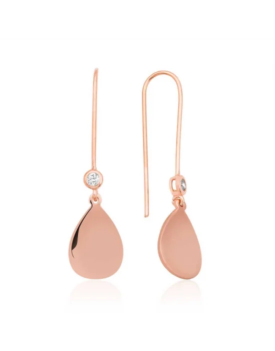 Gümüş Sallantılı Damla Küpe