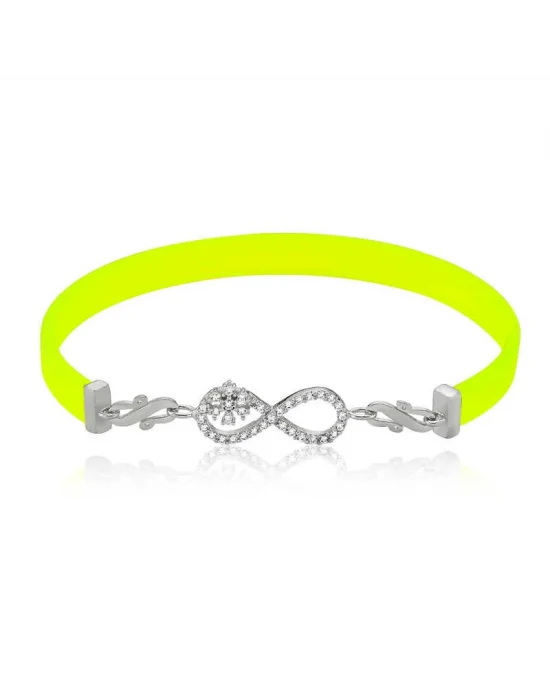 Gümüş Sarı Sonsuzluk Bayan Bileklik