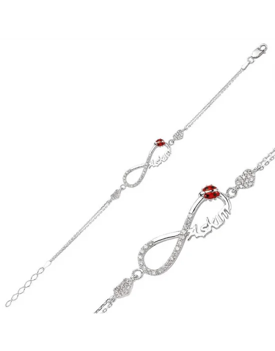Gümüş Sonsuzluk Aşkım Bayan Bileklik