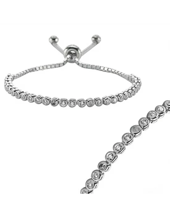 Gümüş Su Yolu Asansör Bayan Bileklik