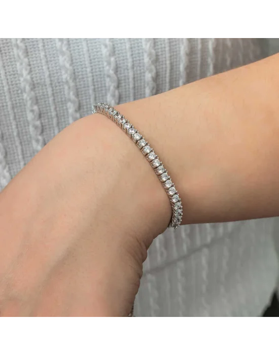 Gümüş Su Yolu Asansörlü Kadın Bileklik