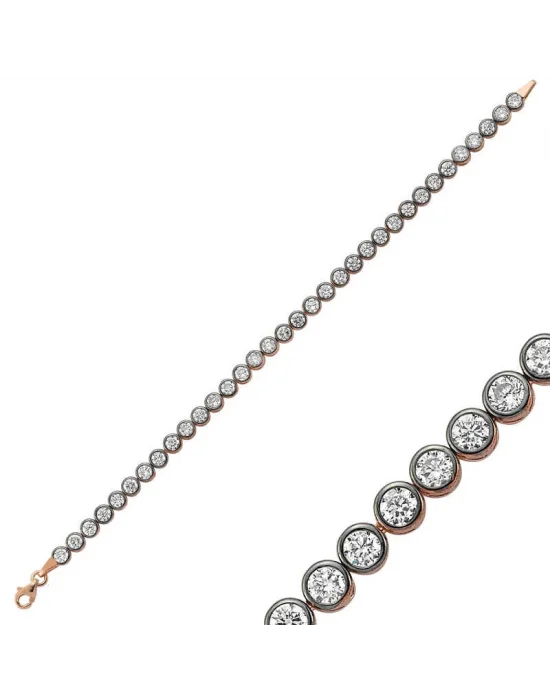 Gümüş Su Yolu Bayan Bileklik