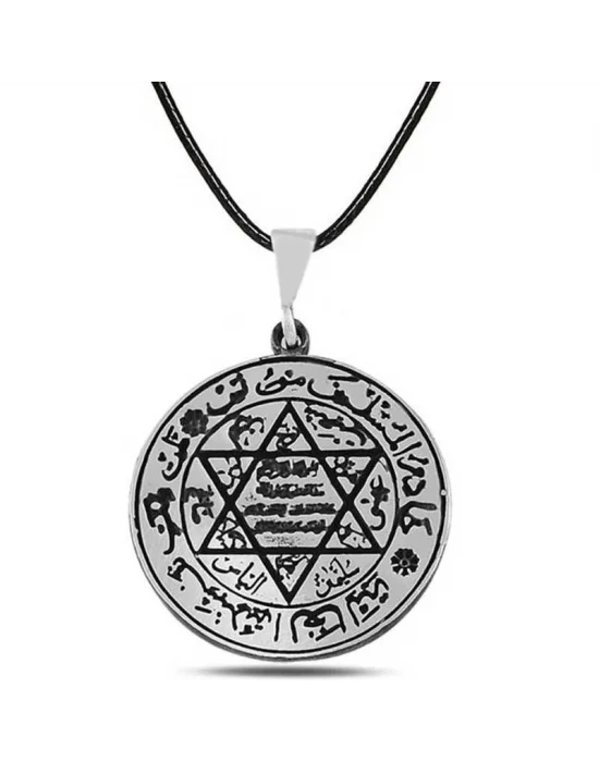 Gümüş Süleyman Mührü Kolye