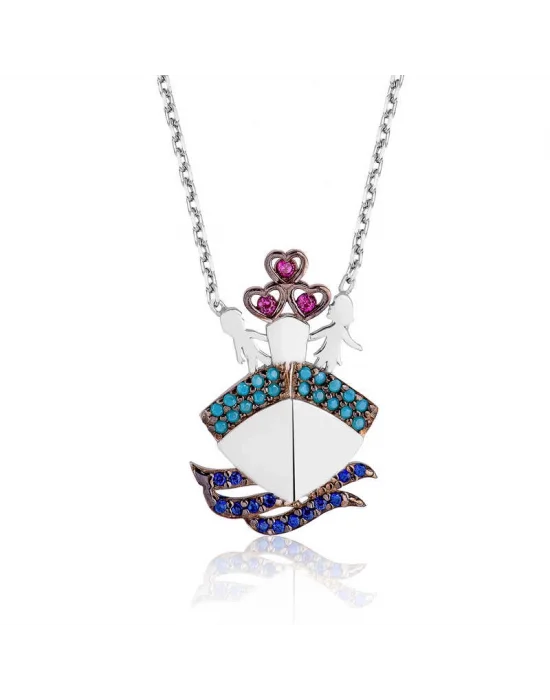 Gümüş Titanik Bayan Kolye