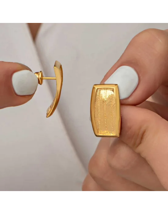 Gümüş Trabzon Hasır Kadın Küpe