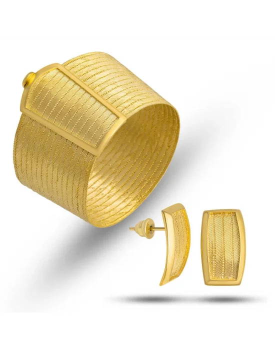 Gümüş Trabzon Hasır Kadın Set