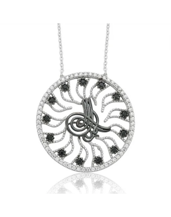 Gümüş Tuğra Bayan Kolye