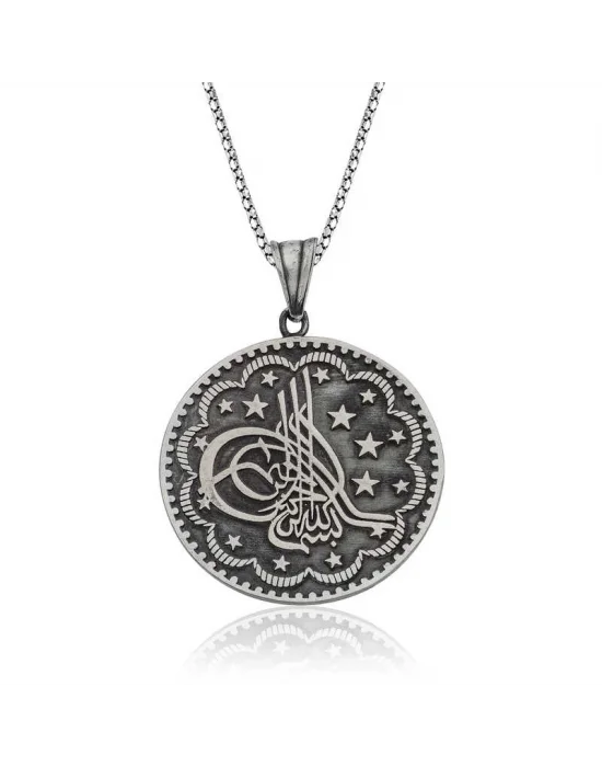 Gümüş Tuğra Kolye