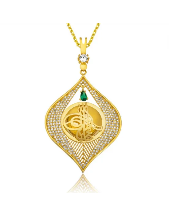 Gümüş Tuğra Ziynet Kolye