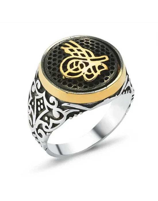 Gümüş Tuğralı Erkek Yüzük