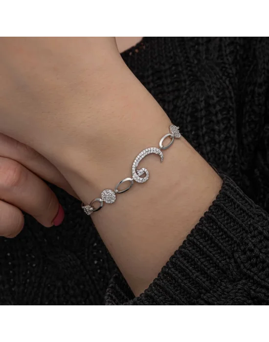 Gümüş Vav Kadın Bileklik