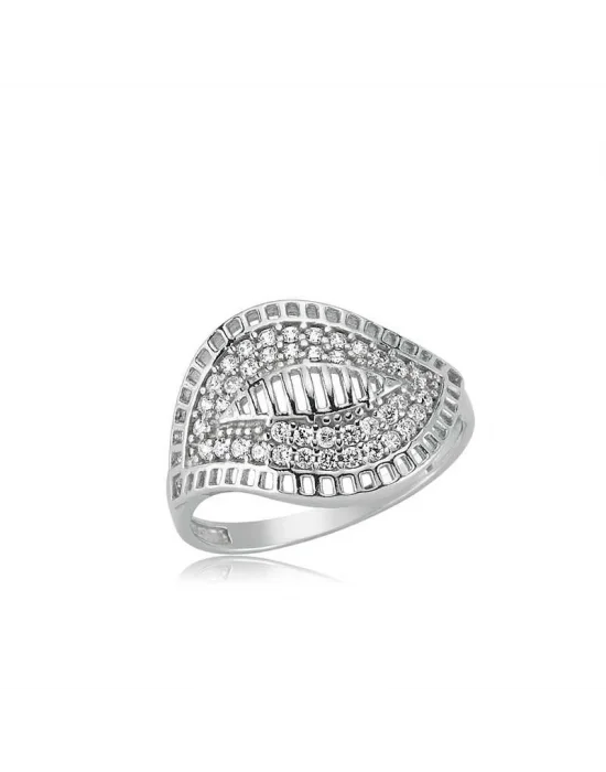 Gümüş Yaprak Bayan Yüzük