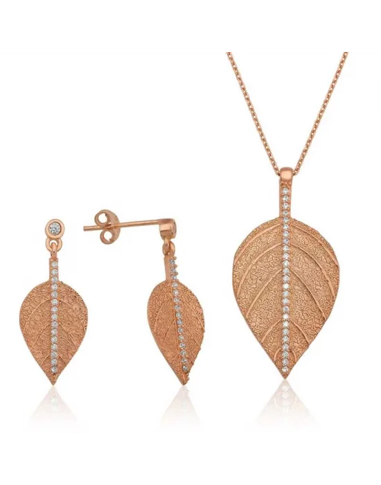 Gümüş Yaprak İkili Set