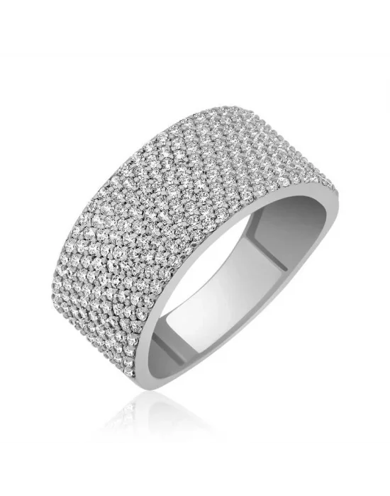 Gümüş Yarım Tamtur Bayan Yüzük