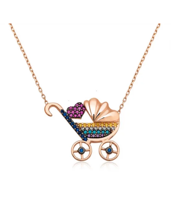 Gümüş Yeni Doğan Bebek Kolye