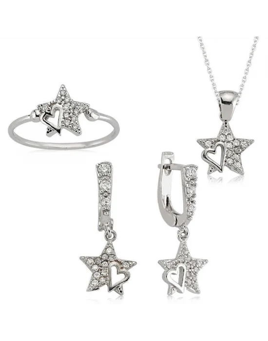 Gümüş Yıldız Bayan Set