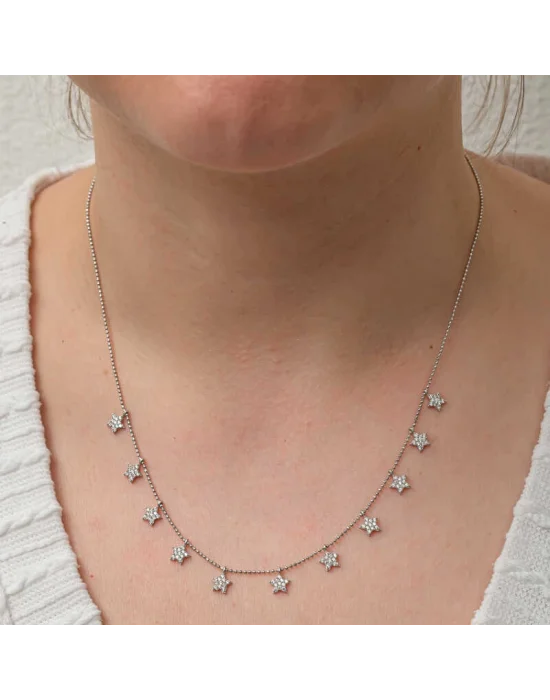 Gümüş Yıldız Şans Kadın Kolye