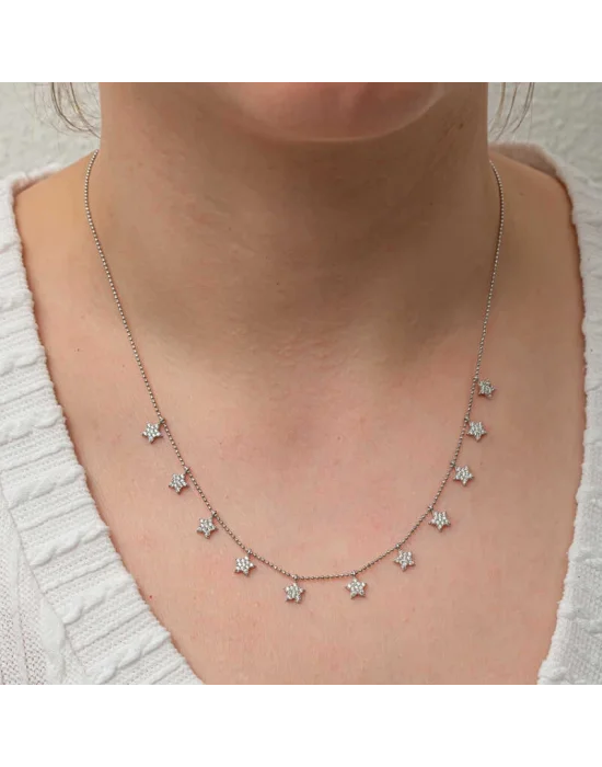 Gümüş Yıldız Şans Kadın Kolye