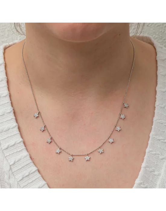 Gümüş Yıldız Şans Kadın Kolye