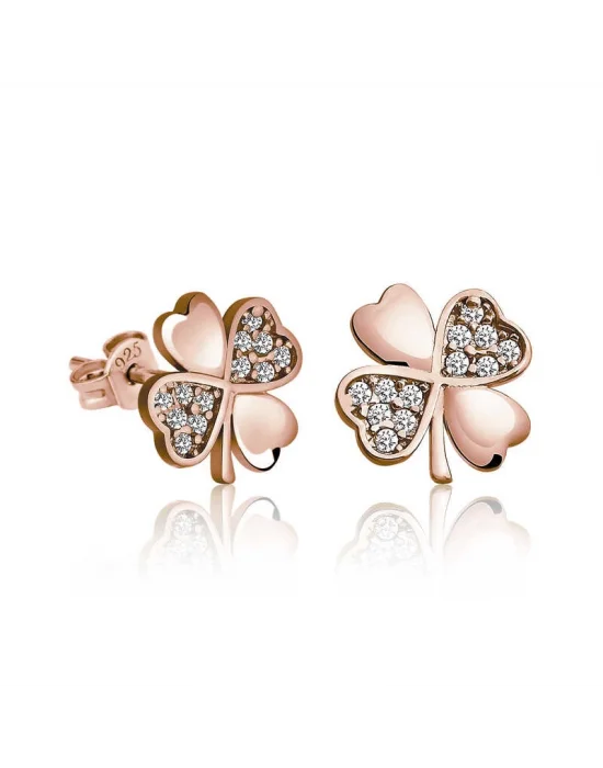 Gümüş Yonca Kadın Küpe