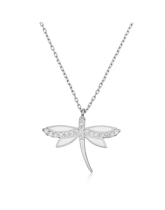 Gümüş Yusufçuk Bayan Kolye