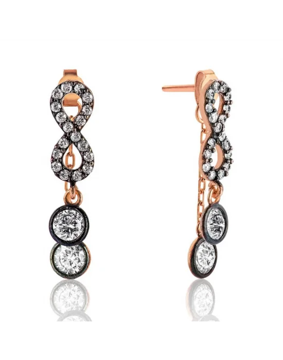 Gümüş Zincirli Sonsuzluk Küpe