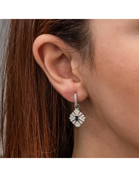 Gümüş Zirkon Taşlı Kadın Küpe