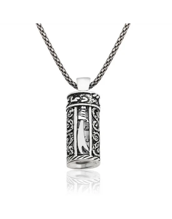 Gümüş Zülfikar Kılıcı Cevşen Kolye