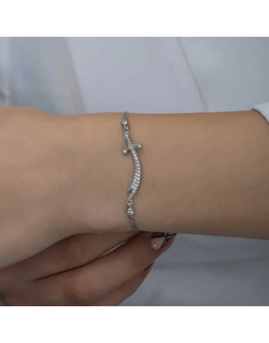 Gümüş Zülfikar Kılıcı Kadın Bileklik