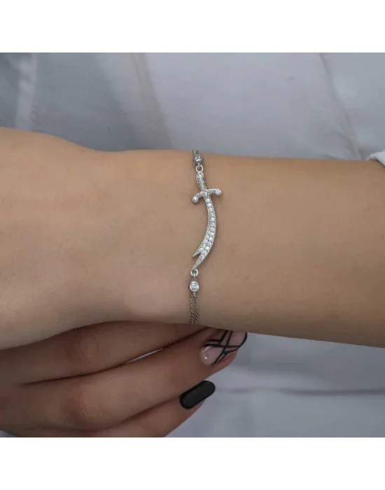 Gümüş Zülfikar Kılıcı Kadın Bileklik