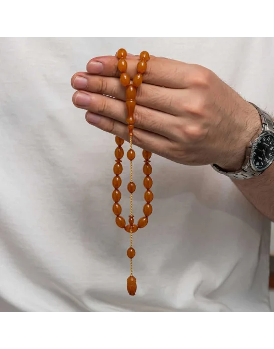 Sıkma Kehribar Tesbih