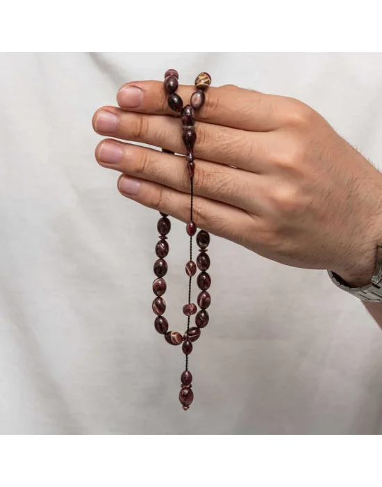 Sıkma Kehribar Tesbih