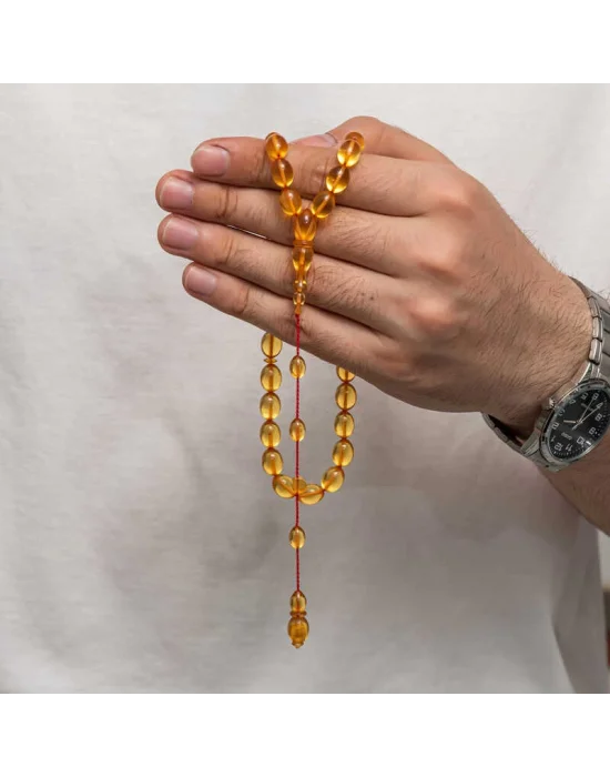 Sıkma Kehribar Tesbih