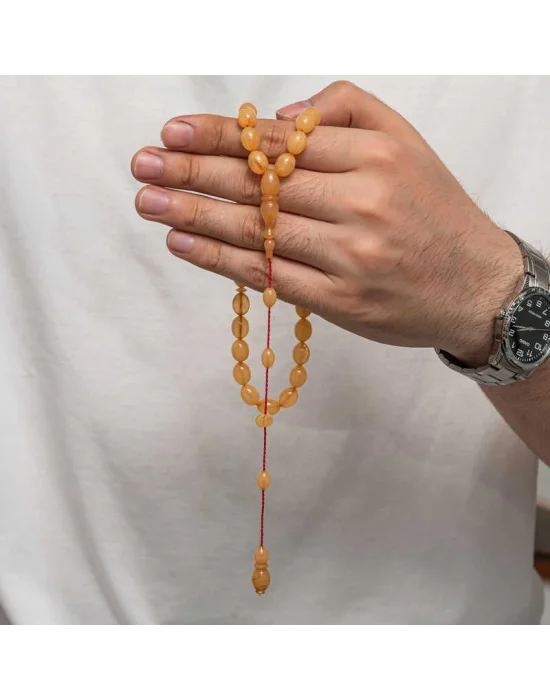 Sıkma Kehribar Tesbih