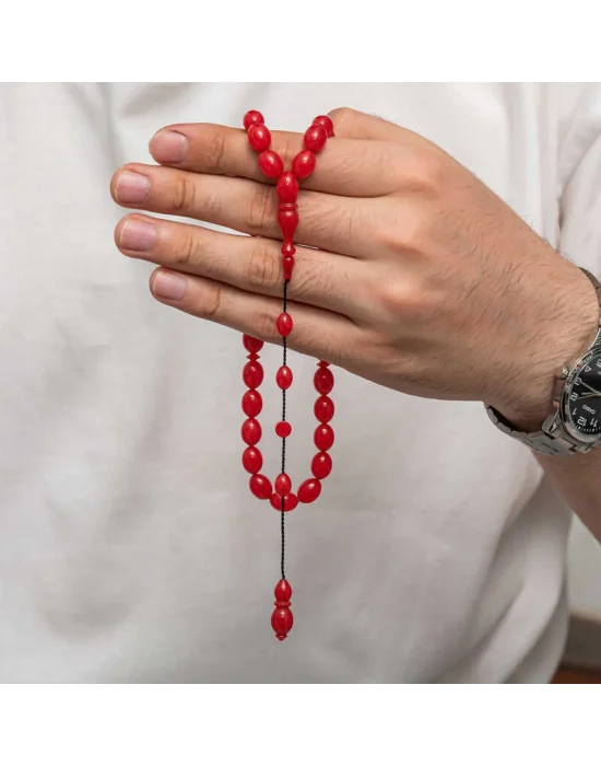 Sıkma Kehribar Tesbih