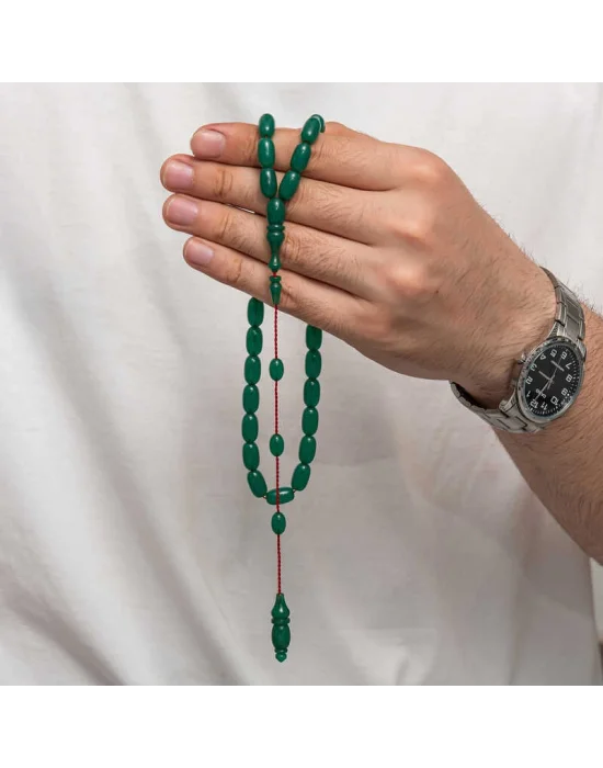 Sıkma Kehribar Tesbih