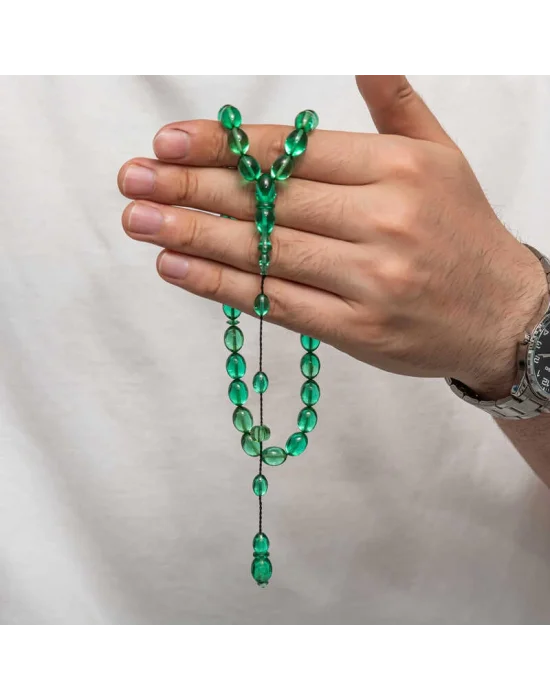 Sıkma Kehribar Tesbih