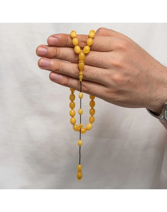 Sıkma Kehribar Tesbih