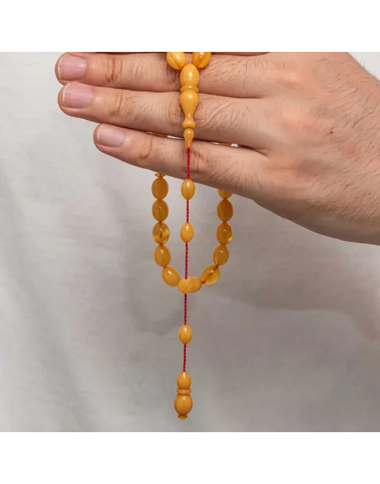 Sıkma Kehribar Tesbih