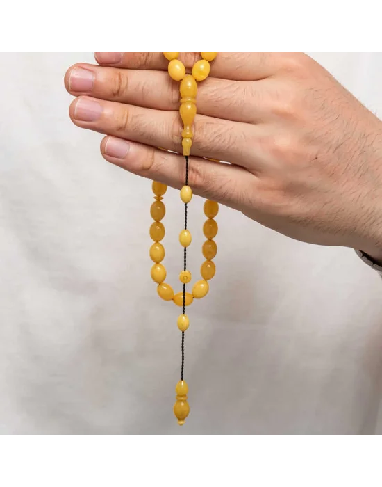 Sıkma Kehribar Tesbih