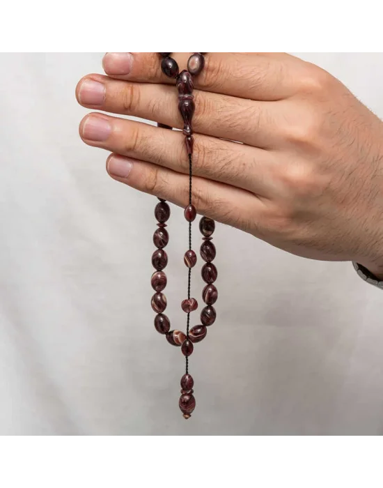 Sıkma Kehribar Tesbih