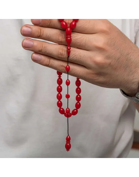 Sıkma Kehribar Tesbih