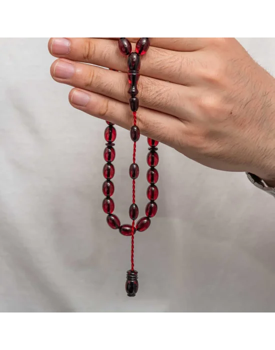 Sıkma Kehribar Tesbih