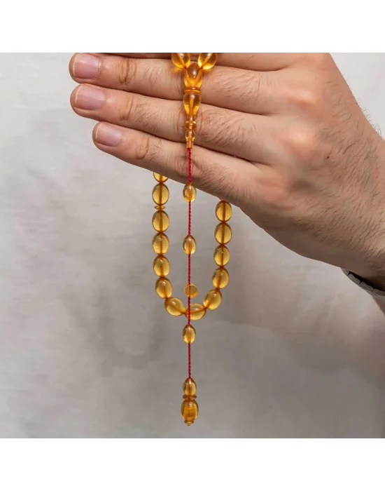 Sıkma Kehribar Tesbih