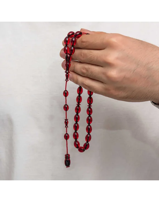 Sıkma Kehribar Tesbih