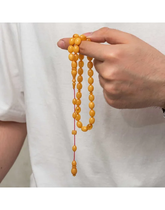 Sıkma Kehribar Tesbih