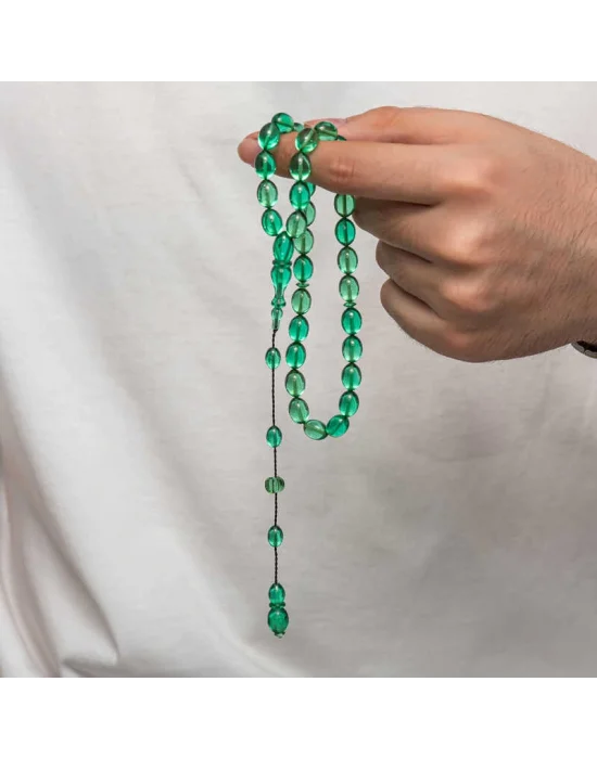 Sıkma Kehribar Tesbih