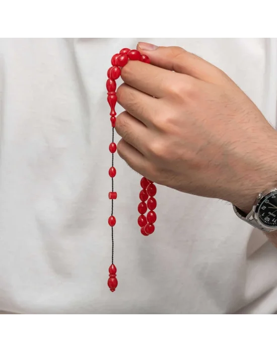 Sıkma Kehribar Tesbih