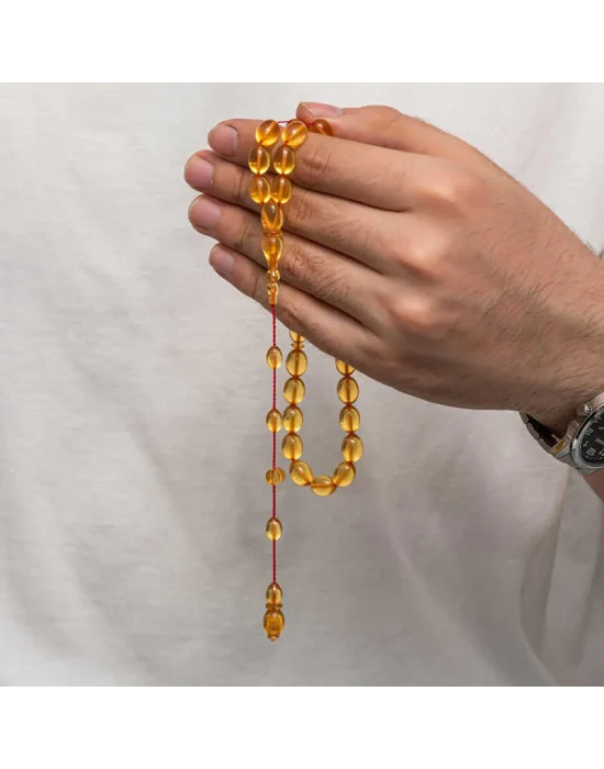 Sıkma Kehribar Tesbih