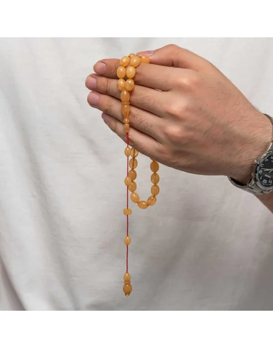 Sıkma Kehribar Tesbih